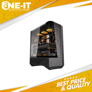 darkFlash DY460 ATX Case Black Full A-RGB 4 Fan | Gaming Tempered Glass