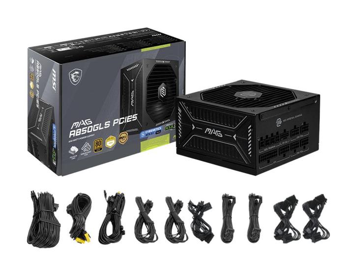 MSI MAG A850GLS PCIe5 850W PSU Full Modular Gold – Garansi Resmi 7 Tahun - Gambar 4