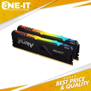 RAM Kingston FURY BEAST RGB 16GB Kit 8GBx2 DDR4 3600MHz