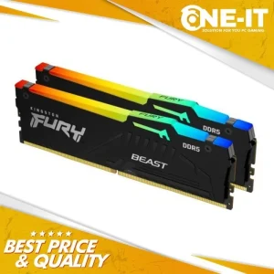RAM Kingston Fury Beast RGB 32GB Kit (2x16GB) 5200Mhz DDR5 Black