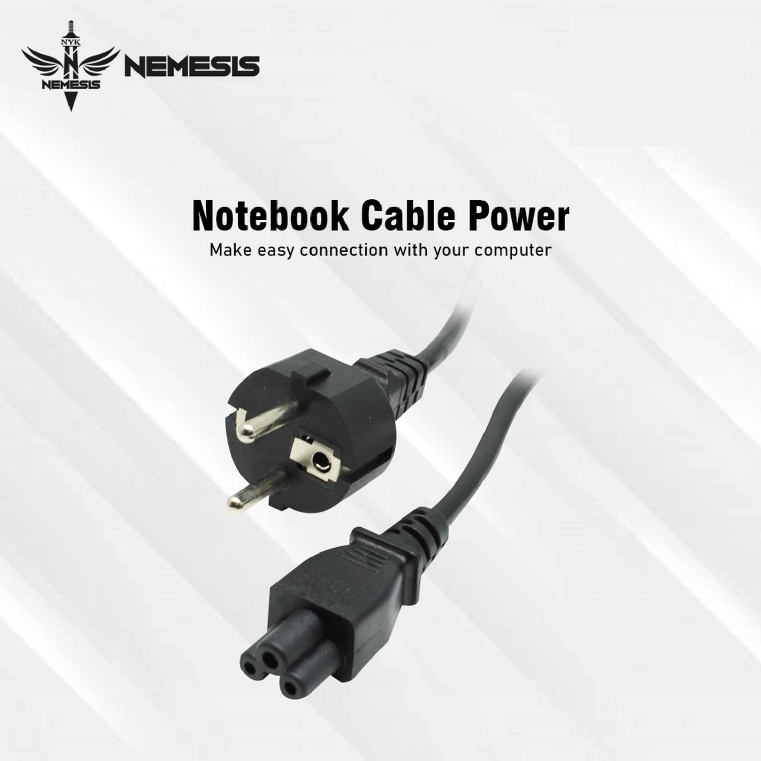 NYK Kabel Power Notebook 1.5 Meter 3 Pin Garansi Resmi 1 Tahun - Gambar 3
