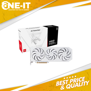 PowerColor Hellhound Spectral White Radeon RX 9070 XT 16GB VGA Gaming OC