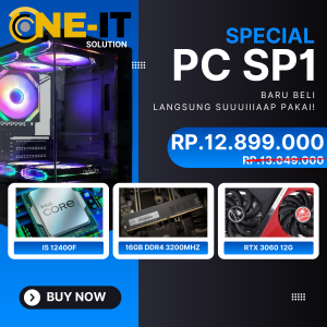 PC Rakitan i5-12400F RTX 3060 12GB RAM 16GB SSD 1TB Gaming