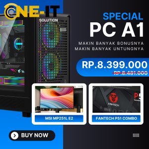 PC Rakitan i5-10400F RX 550 4GB RAM 16GB SSD 512GB + Monitor 120Hz