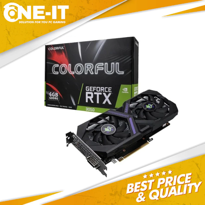 VGA COLORFUL GeForce RTX 3050 6GB V3-V GDDR6 6G