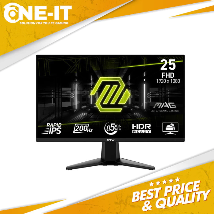 MONITOR MSI MAG 255F E20 25 inch FHD IPS 200Hz 0.5ms HOME OFFICE GAMING