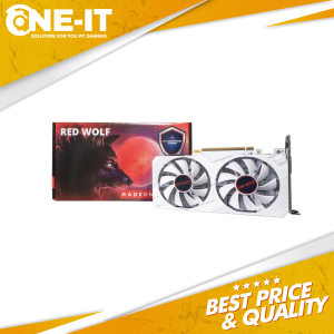 VGA Red Wolf Radeon RX 580 8GB GDDR5 Dual Fan Gaming White