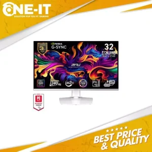 MSI MPG 321URXW QD-OLED 32 Inch 4K UHD 240Hz 0.03ms Gaming Monitor