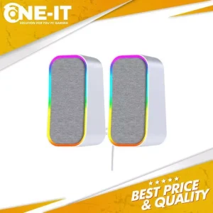 Speaker Fantech GROOVE GS304 White Gaming Bluetooth RGB Super Bass – Dual Mode