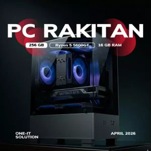 PC Ryzen 5 5600GT 16GB SSD NVMe 256GB Gaming Editing Siap Pakai