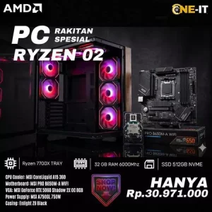 PC Ryzen 7 7700X RTX 5060 32GB DDR5 NVMe 512GB Gaming High End