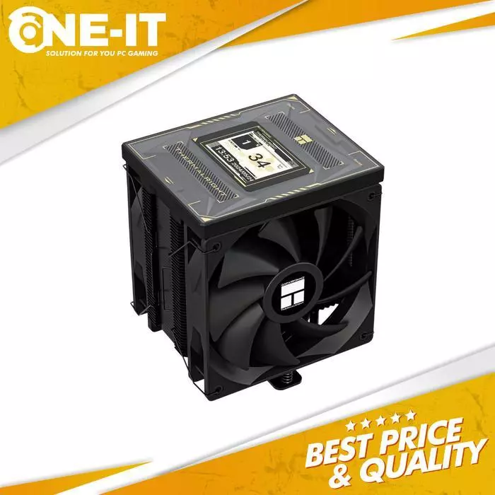 Thermalright Burst Assassin 120 VISION Black CPU Cooler LCD Dual Fan 6 Heatpipe