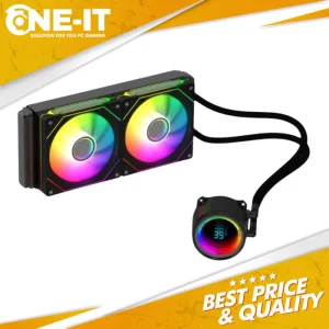 Enlight AVA 240 ARGB Black AIO Liquid CPU Cooler Water Cooling AMD Intel
