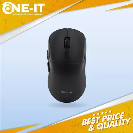 Rexus Xierra RX106 Black Wireless Mouse Dual Mode Bluetooth 3200 DPI