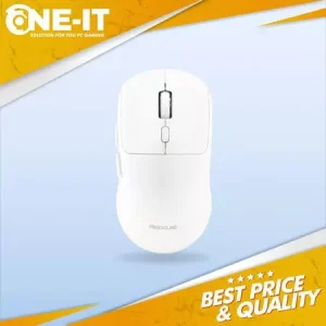Rexus Xierra RX106 White Wireless Mouse Dual Mode Bluetooth 3200 DPI