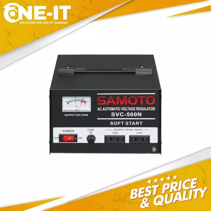 Stabilizer Samoto 500VA Servo Motor Single Phase 220V